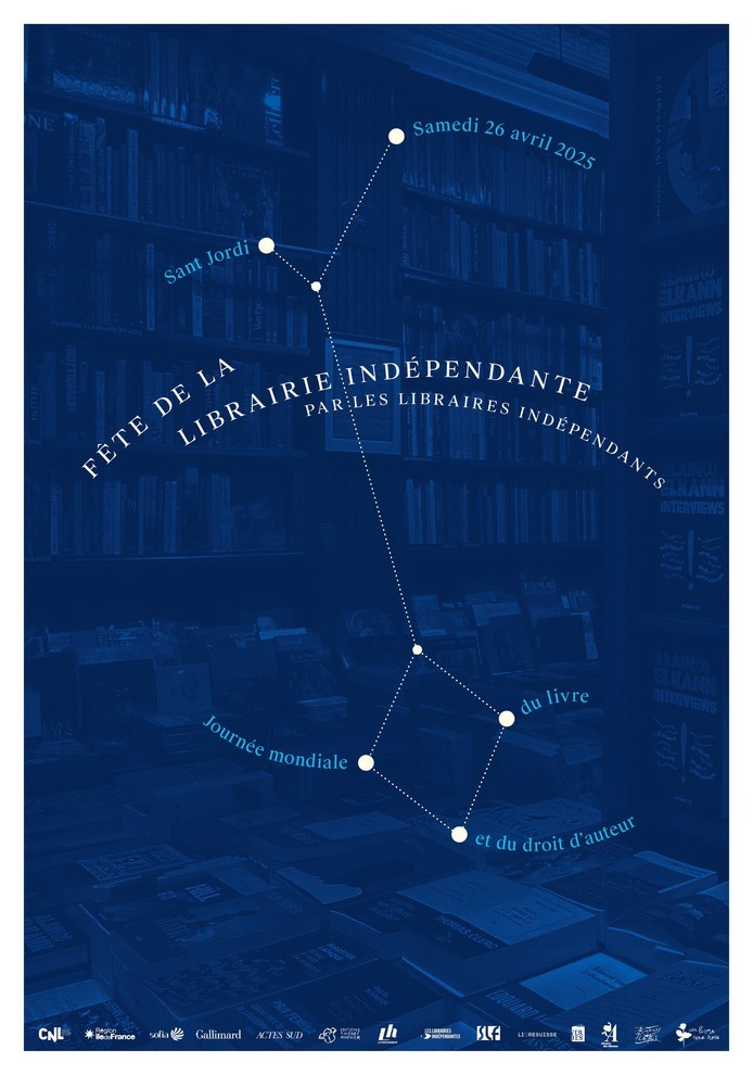 Affiche Fête de la librairie indépendante 2025 Affiche Fête de la librairie indépendante 2025
